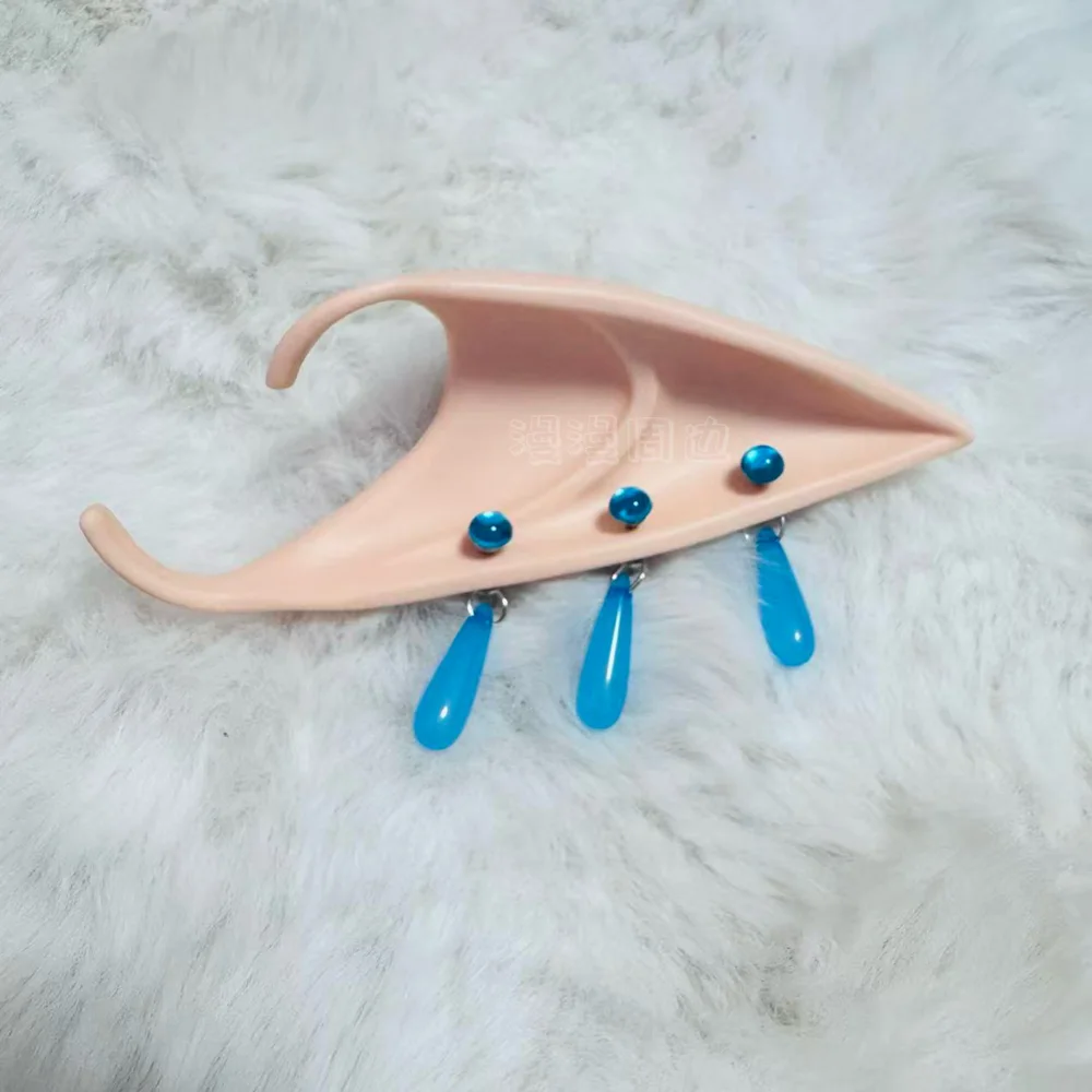 Cartethyia Wuthering Waves Cosplay chapeaux longue corne Fleurdelys oreilles d'elfe femmes Halloween fête jeu de rôle accessoires coiffure