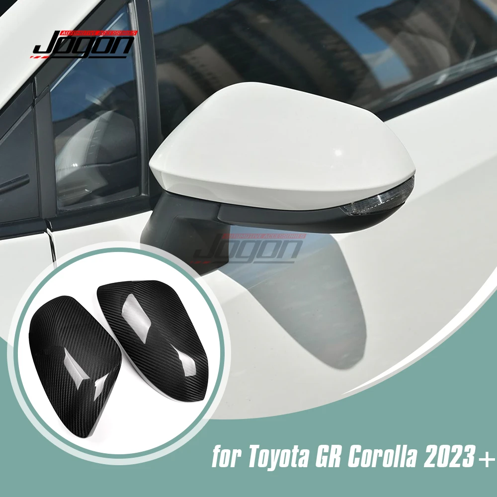 

Carbon Fiber Exterior Car Side Wing Rear View Mirror Caps Rearview Mirror Cover Trim For Toyota GR Corolla 2023 2024 2025 2026