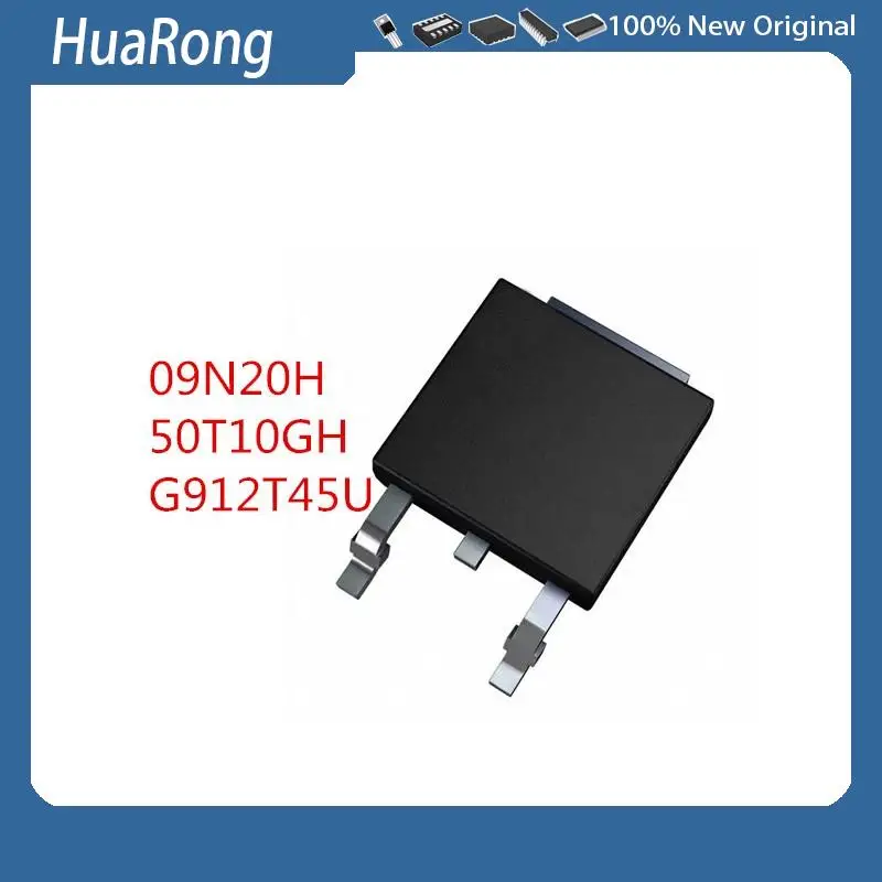 20PCS/LOT    09N20H   AP09N20H    200V 8.6A    50T10GH   AP50T10GH    100V 37A    G912T45U  G912T45  912T45     TO-252-2