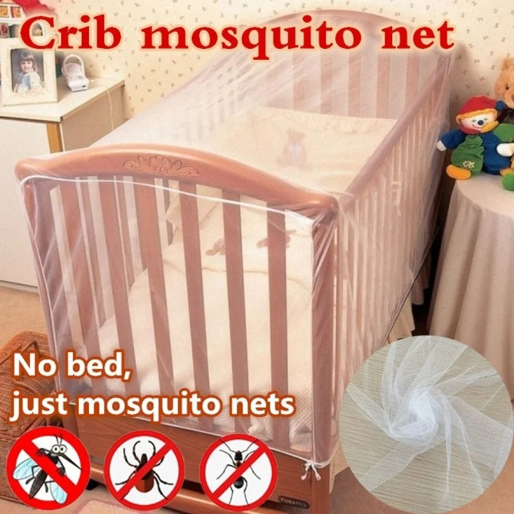 Baby Crib Mosquito Net E5 for Infant Bed, Mosquito Net Canopy for Kids Bedding, Travel Health Insect Protection