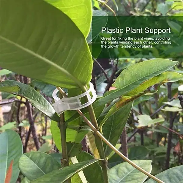 Clip de plástico seguro para plantas, Clips de plástico para plantas, soportes de conexión, protección reutilizable, injerto, fijación, herramientas de jardinería