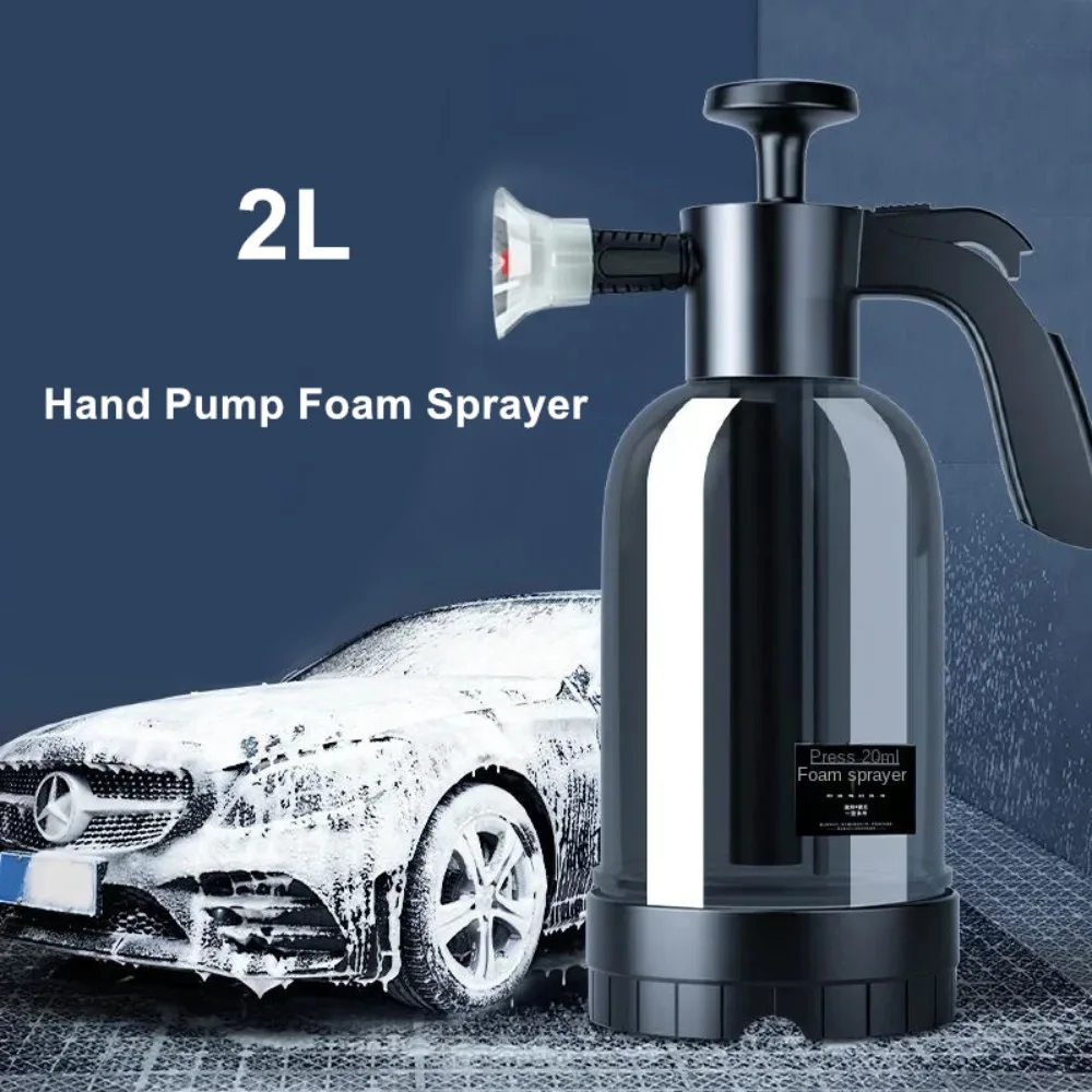 3 Model Hand Pump Foam Sprayer Car Cleaning Hand Pneumatic Foam Cannon Snow Foam Car Wash Spray Bottle Car Window Cleaning 2L