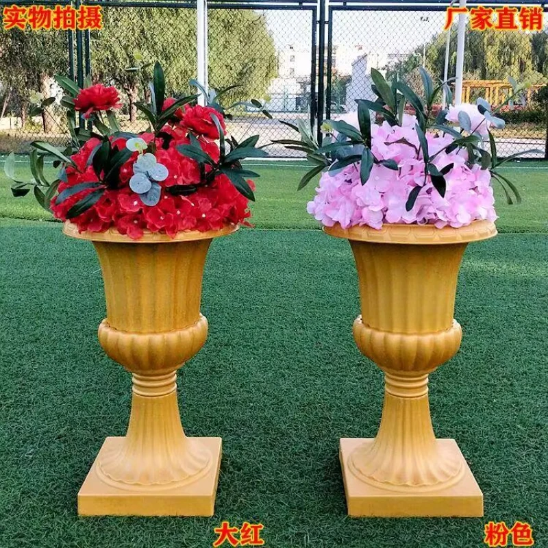 

Римские колонны, горшки для растений, европейские пластиковые вазы большого размера, подходящие для свадьбы, цветочный горшок, выращивание растений, продвижение продаж