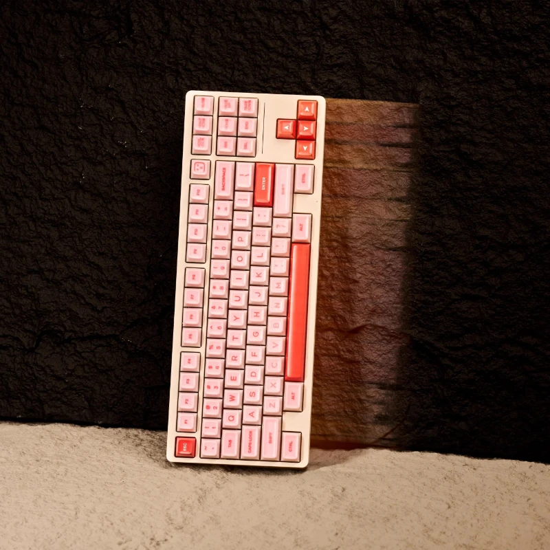 Imagem -05 - Conjunto de Teclas Mifuny Strawberry Theme Keycaps Acessórios Mecânicos do Teclado Rosa Keycaps 161 Teclas Perfil Qxa Rosa Presente