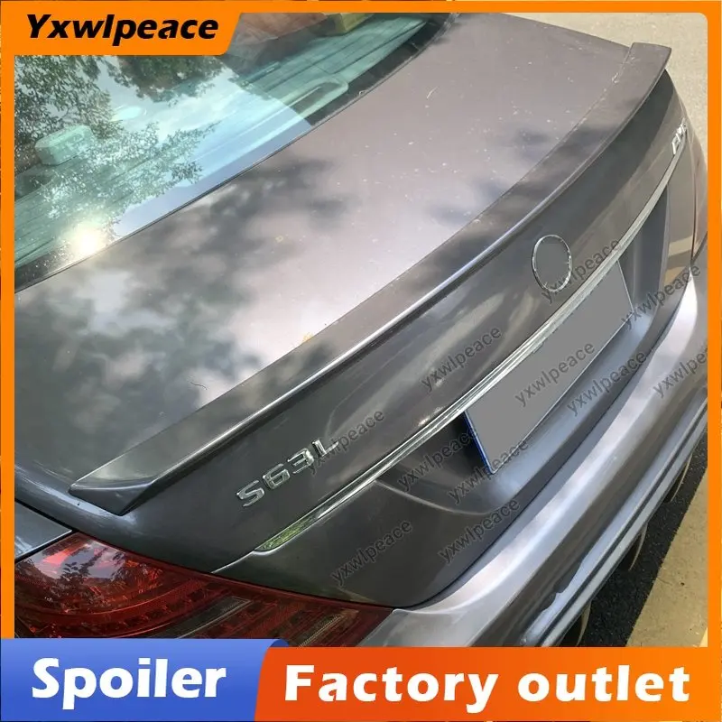 

For Mercedes Benz S Class W221 Spoiler 2008 2009 2010 2011 2012 ABS Material Primer Color Rear Trunk Lip Spoiler Car Styling