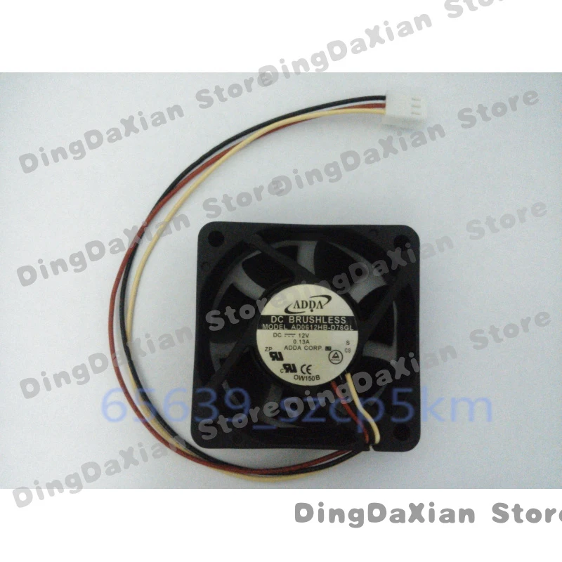 D ADDA AD0612HB-D76GL 12V 0.13A 60x60x20mm 3Pin Case Cooling Fan for Cisco