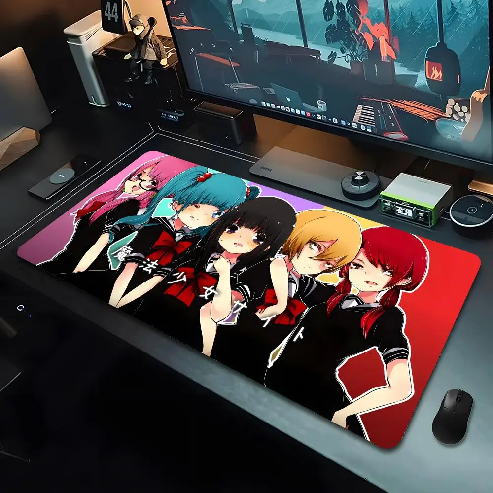 Magical Girl Raising Project Mouse Pad Large PC Mouse Pad Rubber Base Gaming Desk Mat For Keyboard Gamers Office Accessories