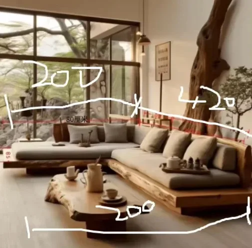 Custom sofa link as shown in the image