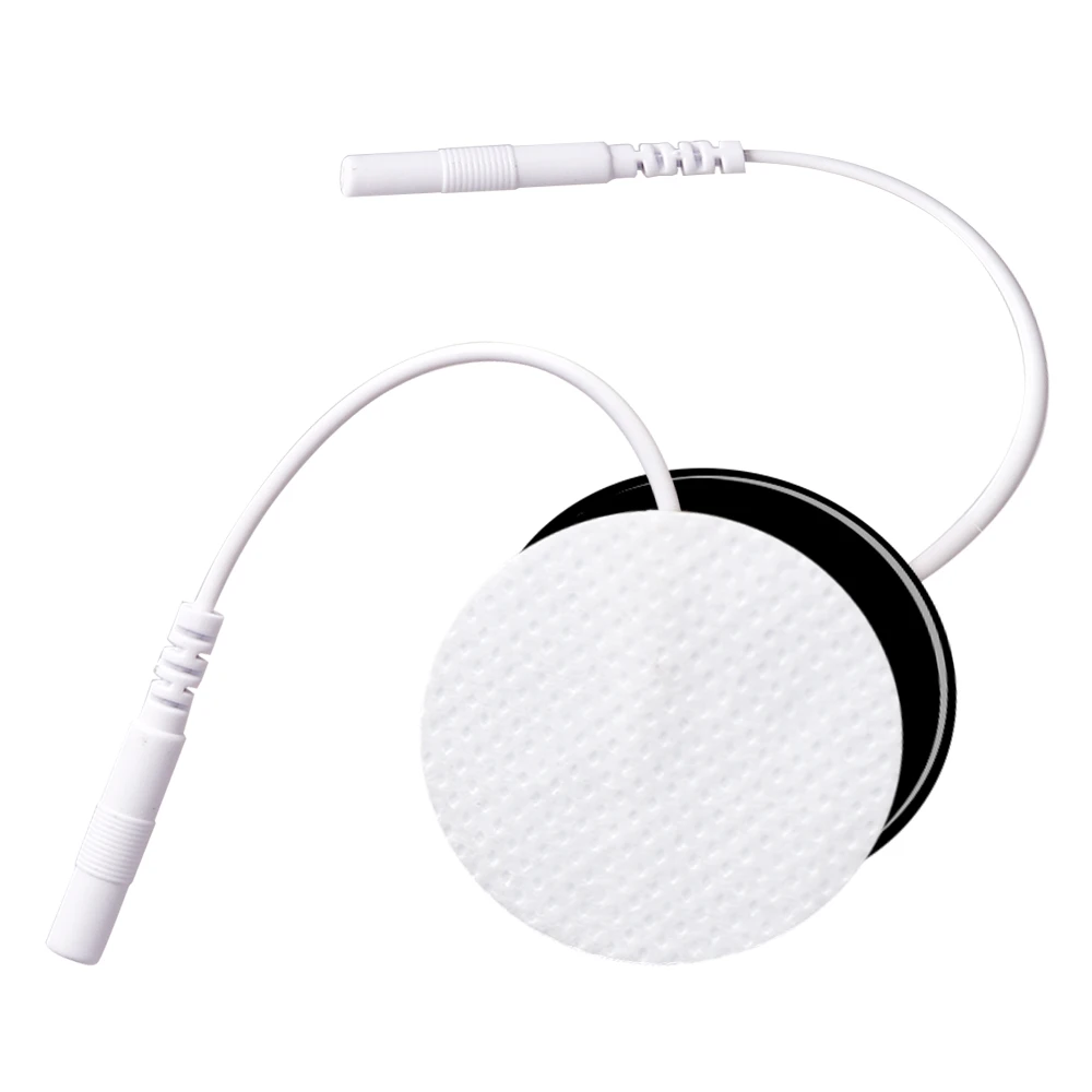 100/50Pcs Circular Non-woven Electrode Pads For EMS Tens Unit Acupuncture Digital Machine Massager Pad Replacement Pin-Type