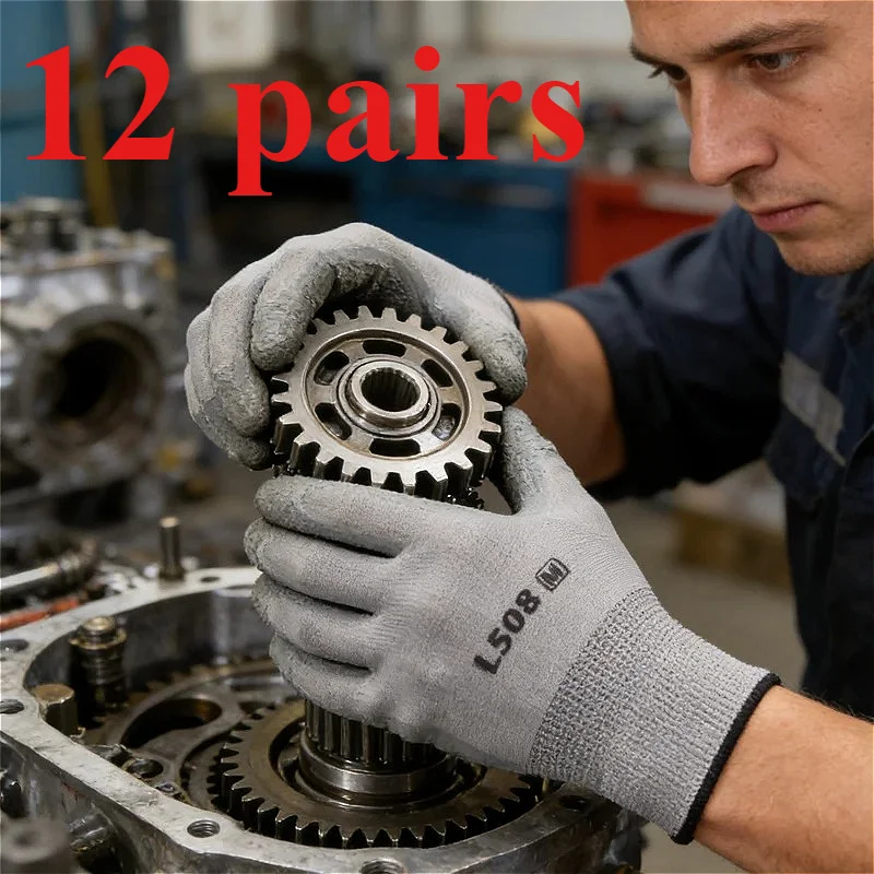 

Safety Working Gloves Builders Gardening Grip Supplies Wear Resistant Latex Gloves Industrial Protective Work Flexible Gloves