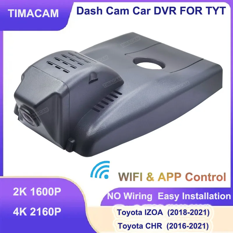 

TIMACAM 4K Dash Cam Camera 2K Car DVR For Toyota Rav4 LE XLE Premium XA50 For Toyota CHR LE XLE fwd awd AX10 AX50 IZOA 2016-2022