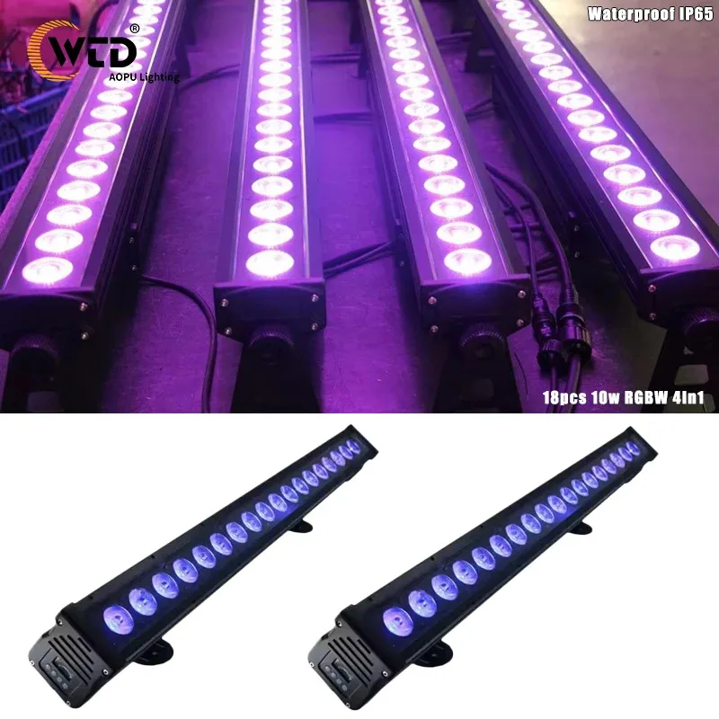 

Водонепроницаемый светодиодный пиксельный светильник AOPU 18x10 Вт RGBW 4-в-1, 100 см, для сцены, мероприятий, баров