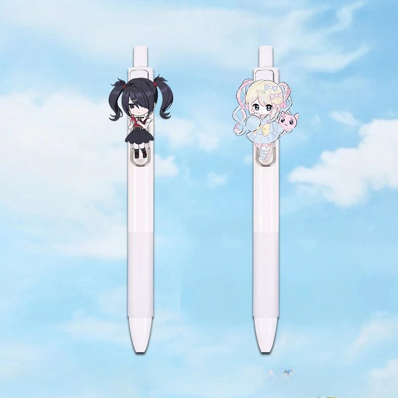 Needy Girl Overdose Black Pen Student Take An Exam Write Draw Game Anime Cartoon Figure Decorate Stationery Study Supplies Gift