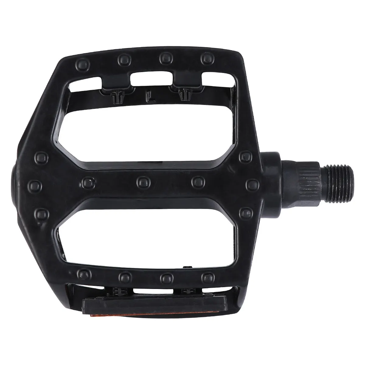 2Pcs Bicycle Pedals Aluminium Alloy Hollow Non Slip Pedals Black Reflective Stripes Cycling Bike Pedal Accessories Safe