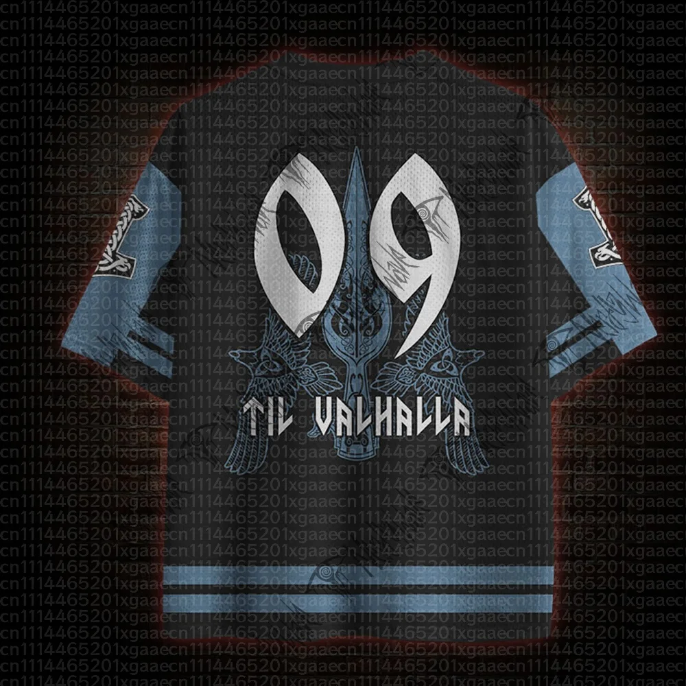 2026 New Nordic Mythical Theme Sports Fashion Short Sleeve V-neck Street View Clothing Mythical Fan Gifts