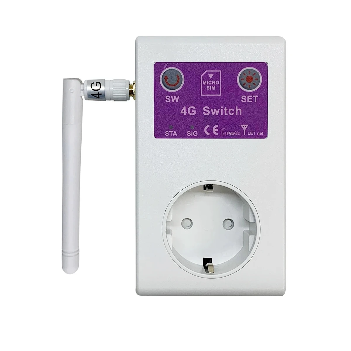 SC1-WLTE-4G EU Smart Plug GSM SMS Remote Control Temperature Sensor Switch OFF/ON Outlet 16A Home Appliance Relay Controller