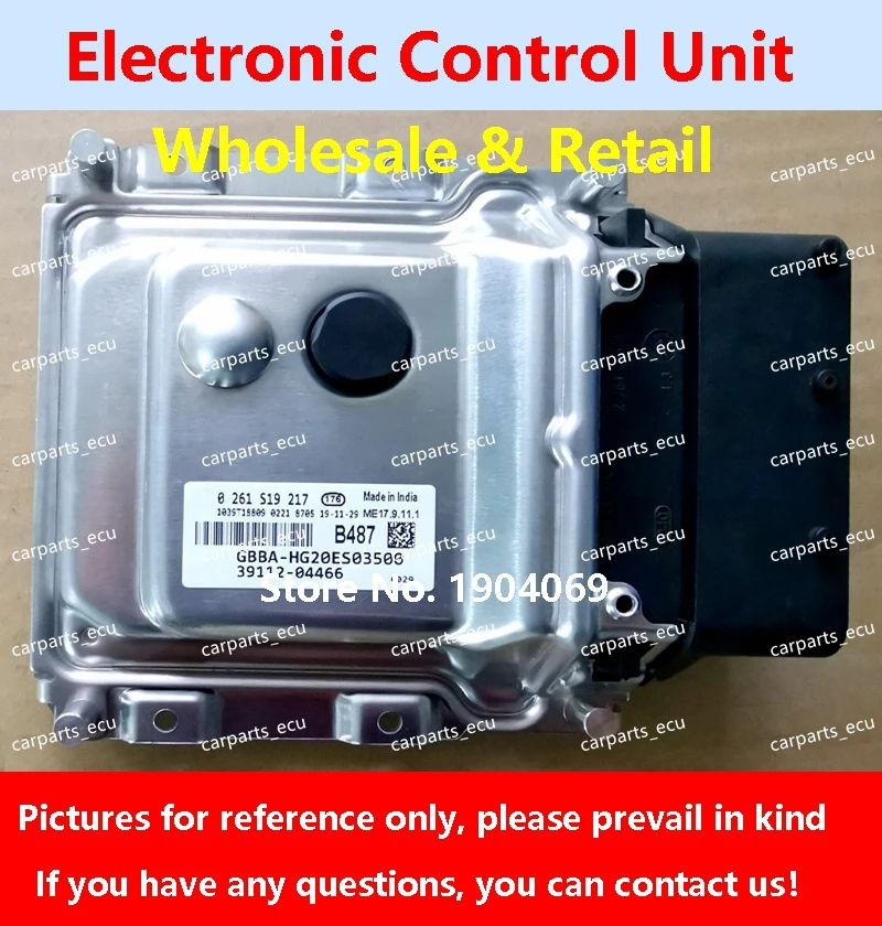 

39112-04466 B487 For Hyundai kia rio cerato car Engine computer board ME17.9.11.1 39131-2B071 SP6 ECU 39111-04030 B40