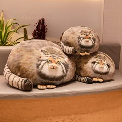 Simulation Otocolobus Manul Plush Toy Lovely Kitten Doll Plushies Ornament Stuffed Animal Pallas's Cat Pillow Kids Birthday Gift