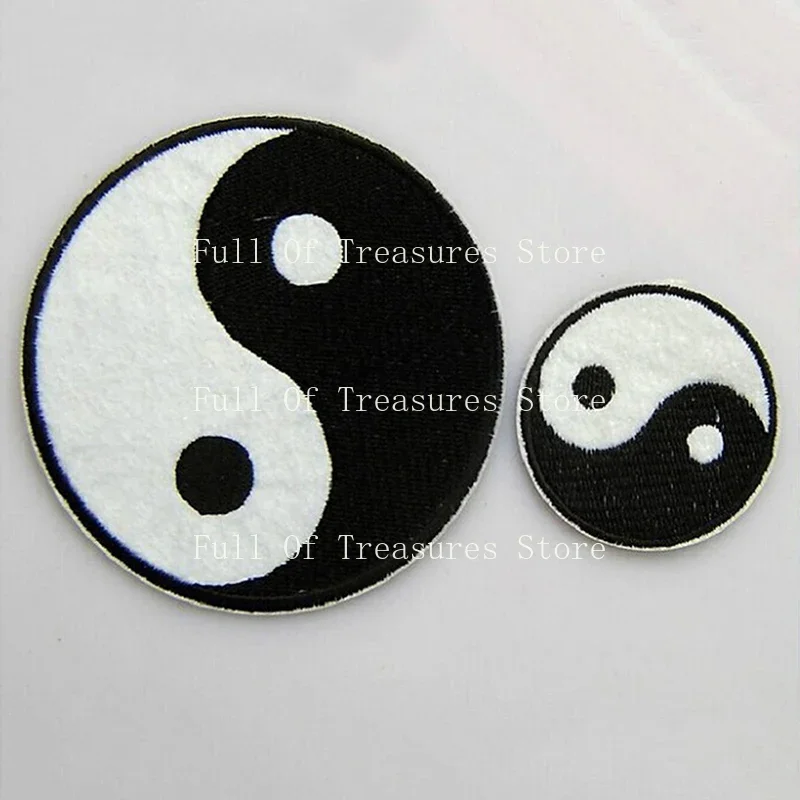 New Patches Yin Yang Iron On Patches For Clothes DIY Accessory DIY Customise Denim Classic Feng Shui Brand Patch Chinese