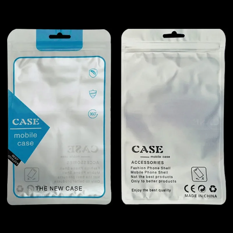 100Pcs/Lot Plastic Ziplock Bag For Mobile Phone Case Packaging Zip Lock Poly Bag For iPhone 6 6s 7 Plus Samsung Galaxy Note 5 7