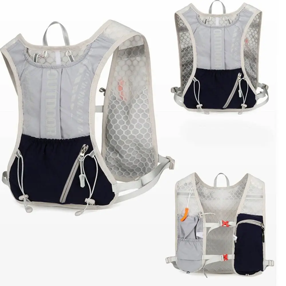 Lightweight Hydration Running Vest Reflective Design Breathable Hydration Pack Waterproof Multifunctional Bicycle Bag Vest