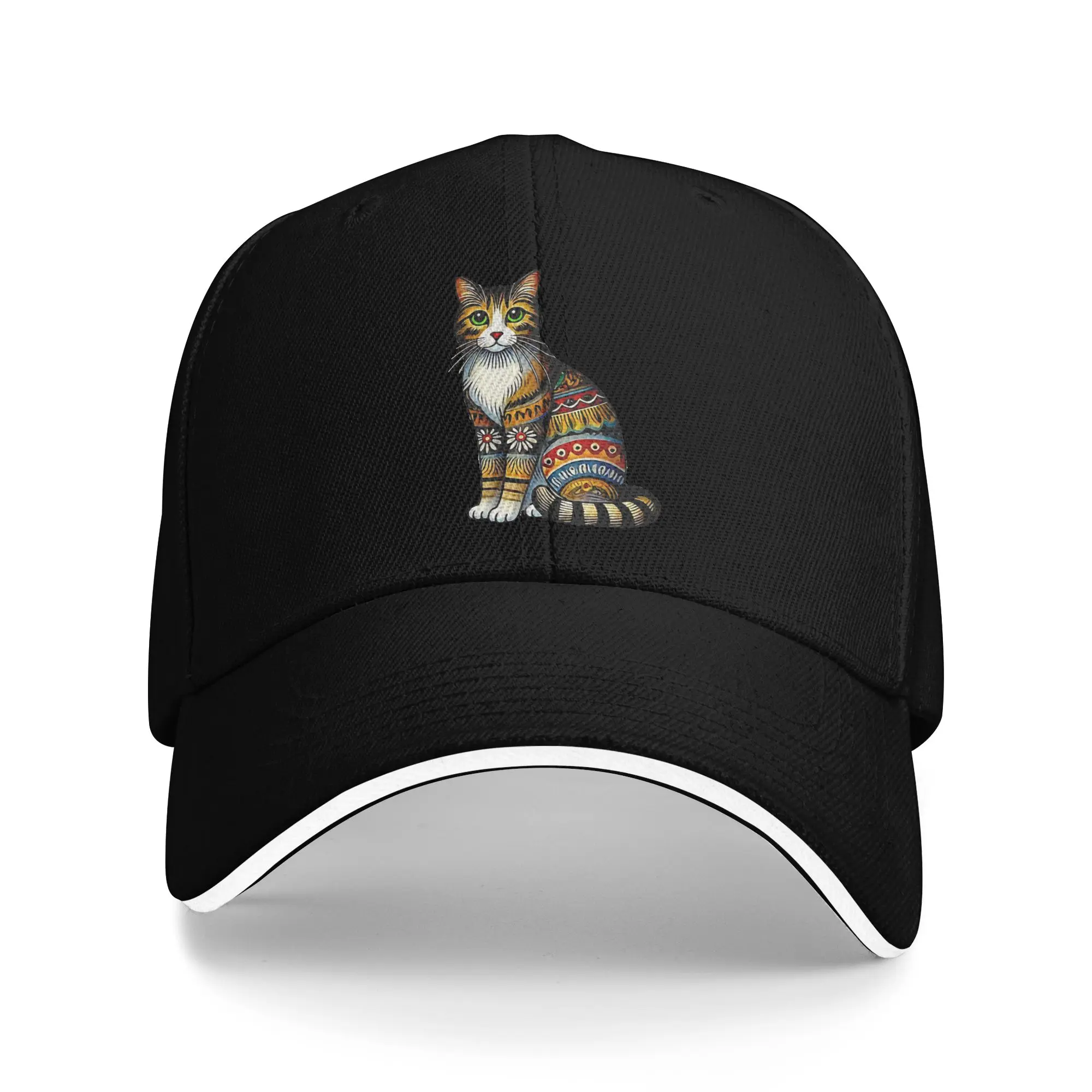 Cat Sitting Casual Baseball Cap Summer  Trucker Hat Wholesale Tennis Skate Hip Hop Hats Couple Women y2k Cool Baseball Caps