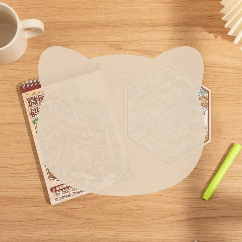 3D Miniature Scene Building Sticker Book Pre Gridded Pages Stress Relief DIY Home Decor Craft for Teens Bedroom Decoration Gift