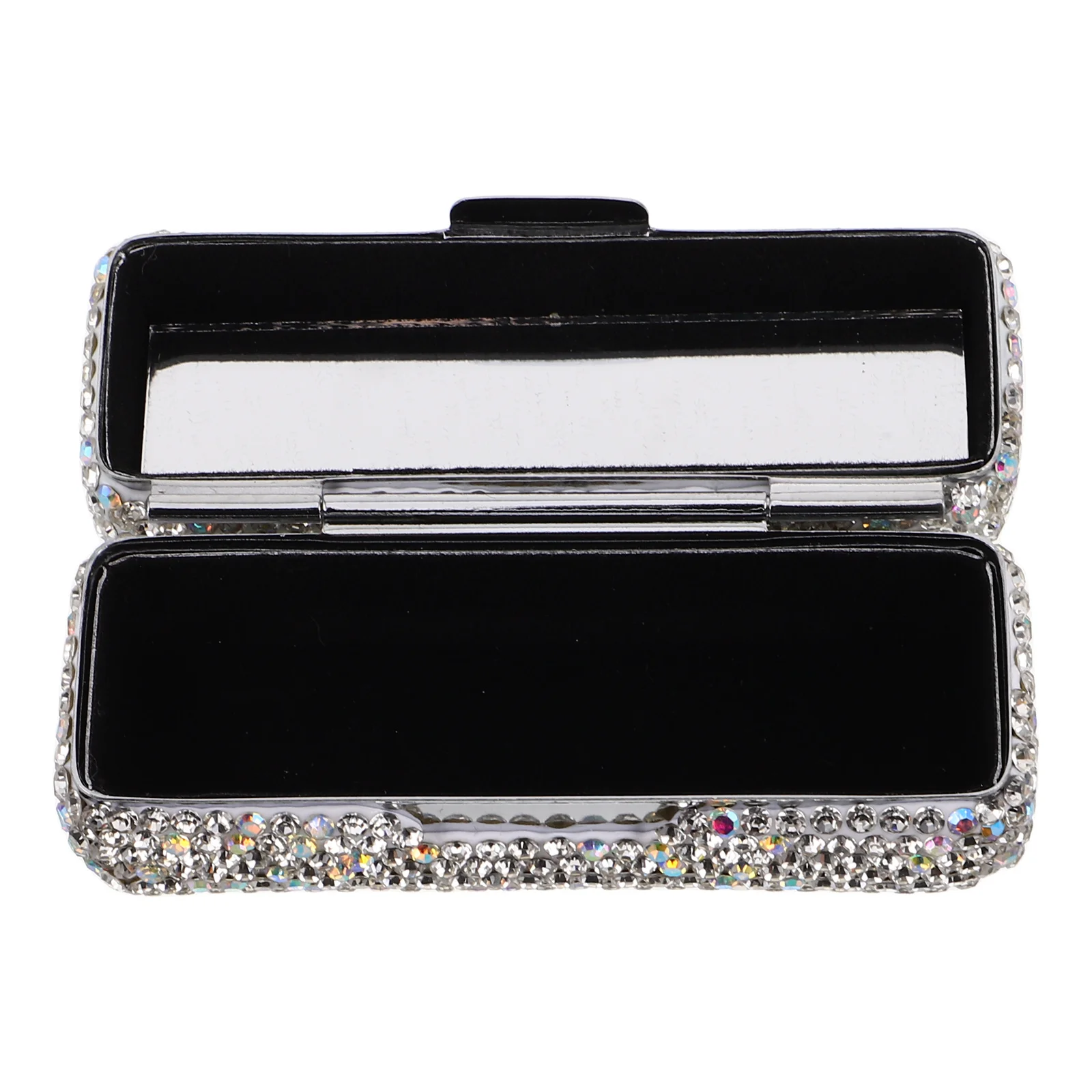 

Case Holder for Purse Lip Gloss Lipstick with Mirror Cases Organizer Vanity Bling Accessories Women