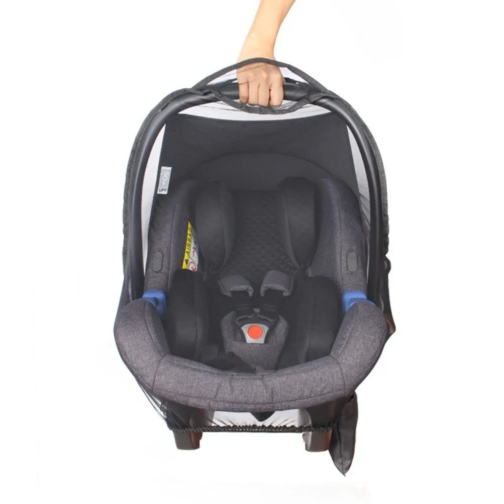 Convenient Polyester Baby Basket Shield Fine Mesh Breathable Stroller Mesh Cover Anti-insect Universal Fit Baby Mosquito Net