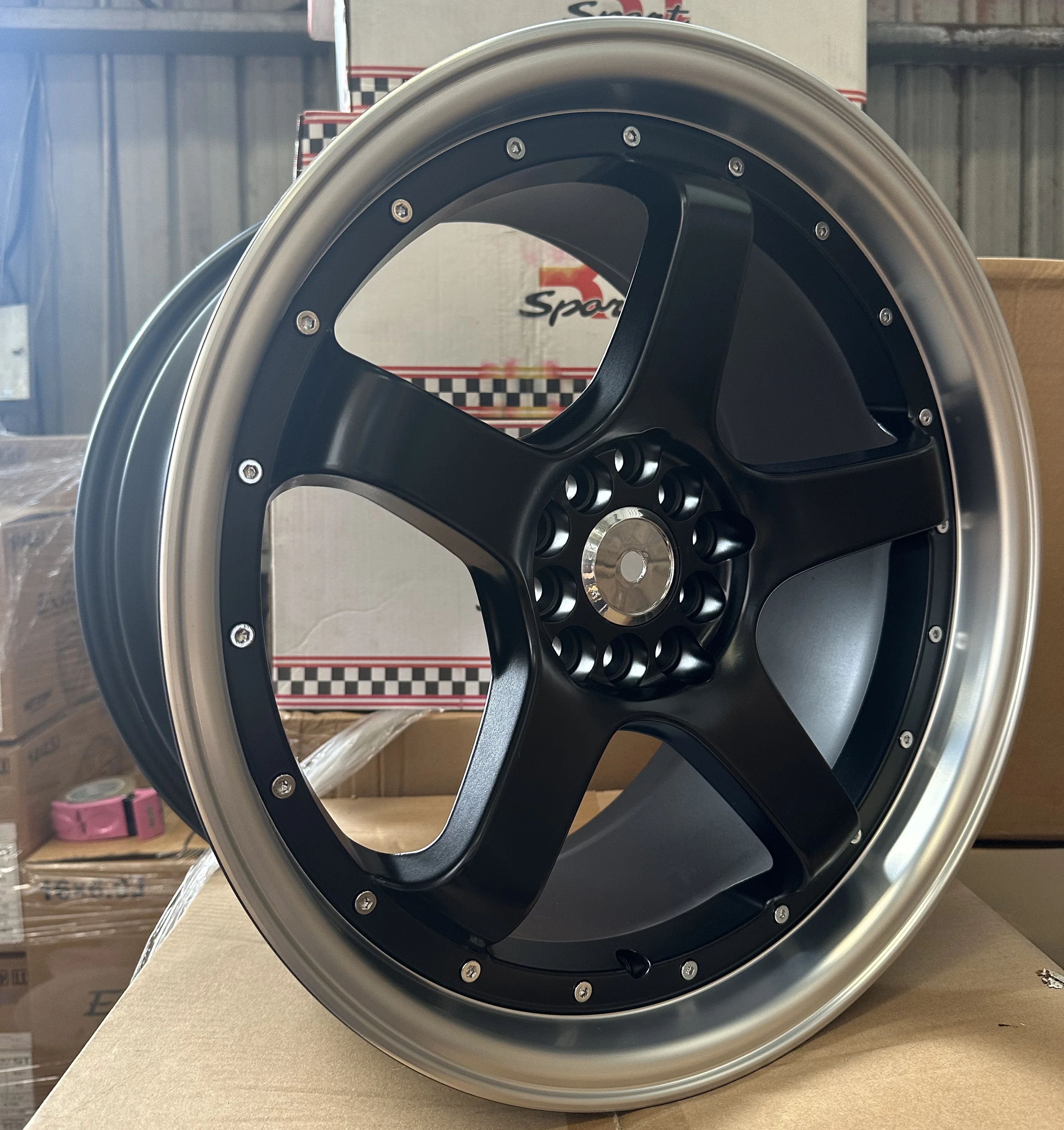 

Factory Design Alloy Cast 18 Inch 95j 5 Holes 5 Spokes Passenger Vehicle Wheel Rims Pcd100 1143 in Stock