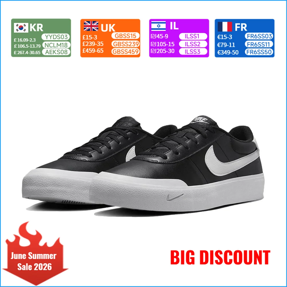 

Nike COURT SHOT Men's Fashionable and Comfortable Classic Retro Slip-Resistant and Durable Sports & Casual Sneakers FQ8146-002