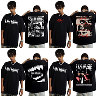 Rapper Playboi Carti I AM MUSIC Album Logo T Shirt Mens Clothing Hip Hop 90s Vintage Tshirt Male Casual Cotton Oversized T-shirt