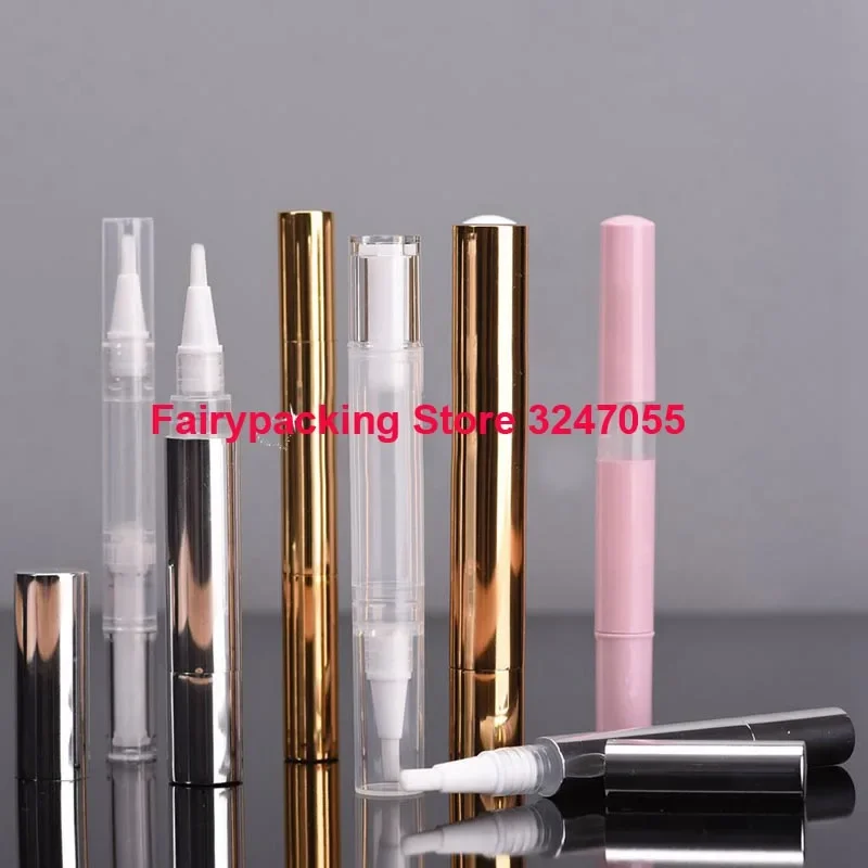 

3ML 5ML 50pcs/lot Nail Oil Empty Pen with Brush Applicator, Portable Cosmetic Beauty Lip Gloss Pen, Nails Nutrition Oil Bottle