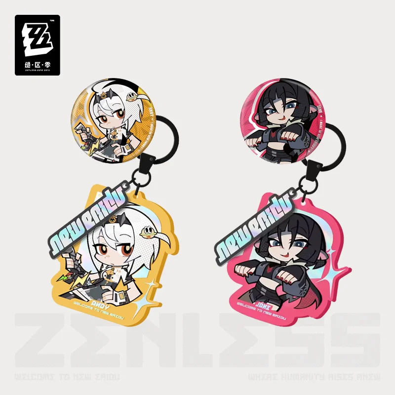 

Sunsyea Zenless Zone Zero Official Merch miHoYo Original LD Series Acrylic Pendant Keychain Badge Unknown Camp Jane Doe Anby