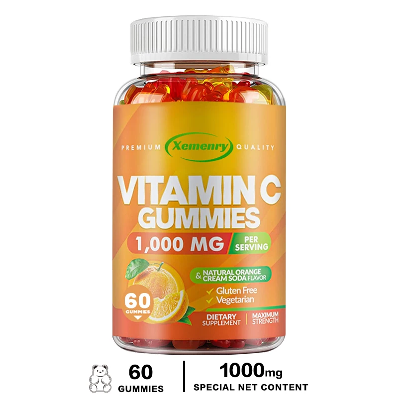 Premium Vitamin C Gummies - Promote The Formation of Collagen and Maintain The Normal Function of The Skin