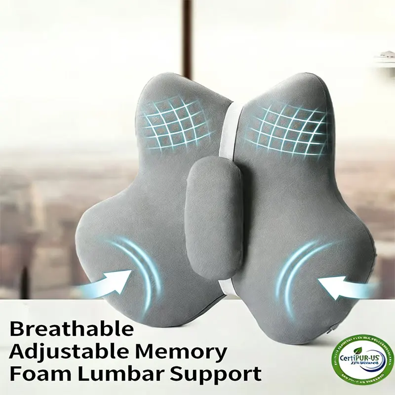 

Новейшая эргономичная S-образная поясничная опора из пены с эффектом памяти 2026 года