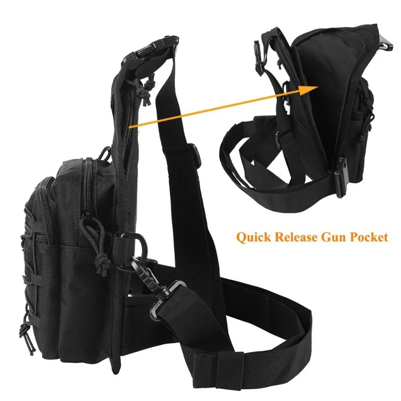 Cross Shoulder Breast Bag Travel Outdoor Sports Climbing Hiking Portable Shoulder Bag Fishing Camping Tools Crossbody Bag