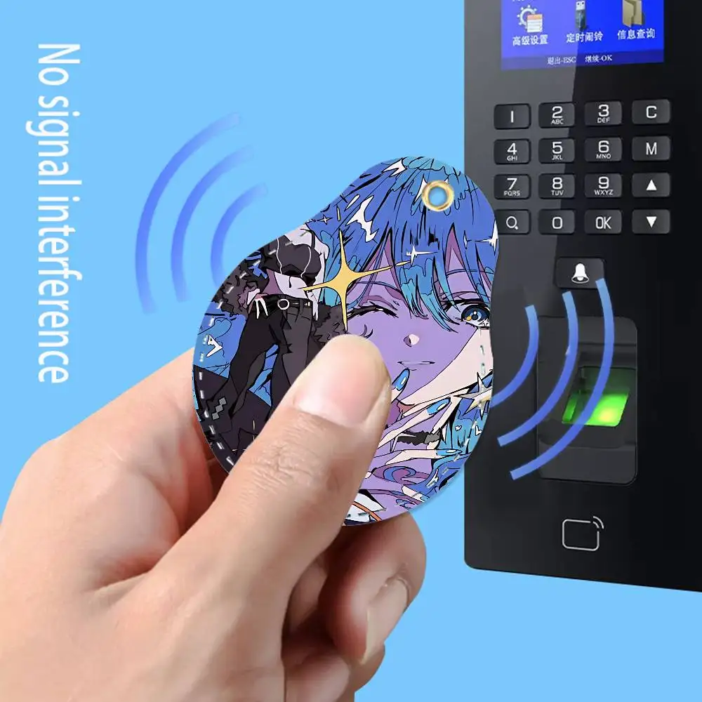 For Hoshimachi Suisei For AirTag Case Card Sleeve Holder ID Credit Bank Access Keychain For Air Tag Shell