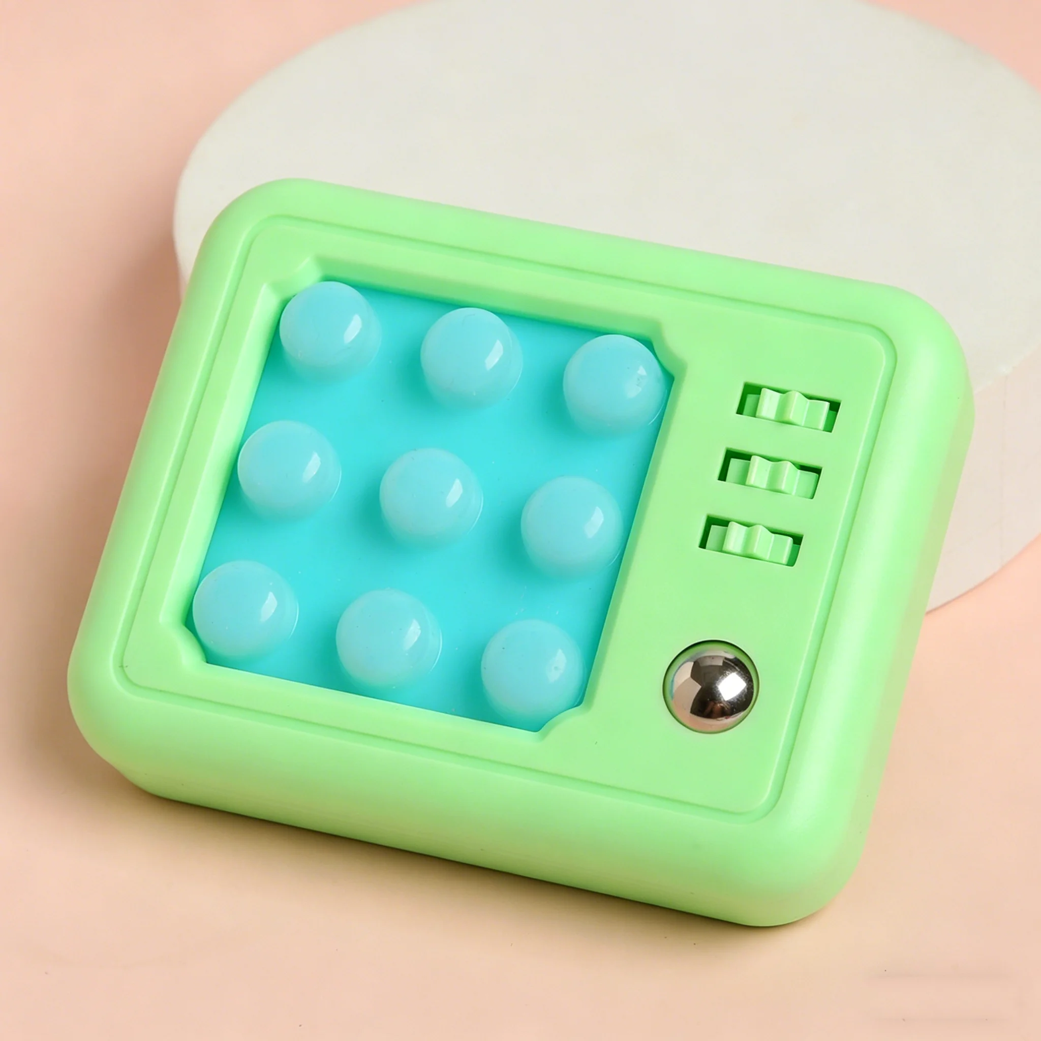 Tragbares Bubble Pop Fidget Pad Stressabbau-Tool Handliches Dekompressionsspielzeug – Detail 2
