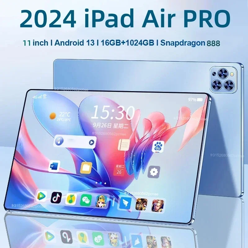 

Оригинальный Планшет iPad Air Pro, 11 дюймов, Android 13, глобальная версия, Snapdragon 870, 16 ГБ + 1024 ГБ, 20000 мАч, телефон с двумя SIM-картами, Wi-Fi, HD, полный экран