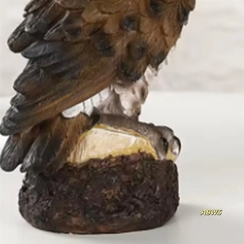 樹脂フクロウ像鳥の庭の彫刻アート置物装飾屋内/屋外芝生庭ポーチデスクトップ装飾品