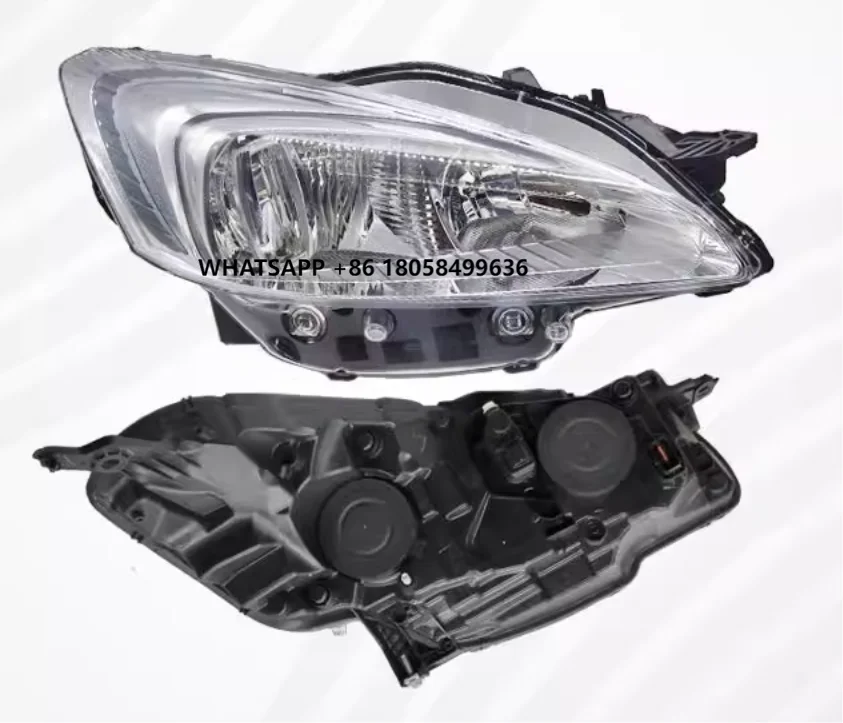 

New 6000k H4 Car Front Headlight Assembly for Peugot 307 3008 4008 508 5008 508L Xenon Light Source Plastic Cover OE Right