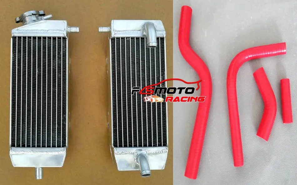 For KAWASAKI KXF250 KX250F KX 250F 2004-2005 04 05 Aluminum Radiator+Silicone Hose