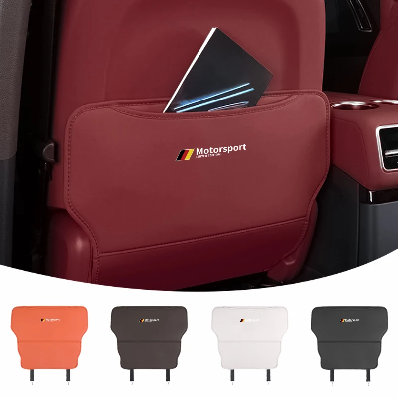 

Car Seat Anti-Kick Pad Seatback Storage Protector Cover Accessories For BMW Motorsport X1 X3 X5 E39 E46 E90 F20 E60 F30 E36 F10