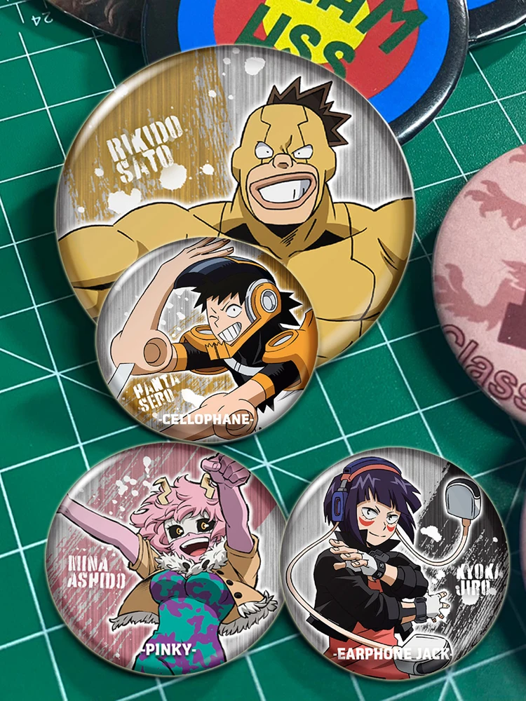 32/44/58Mm Mijn Held Academia Animatie Midoriya Izuku Bakugou Katsuki Broches Pins Cartoon Ronde Badges Rugzak Kleding