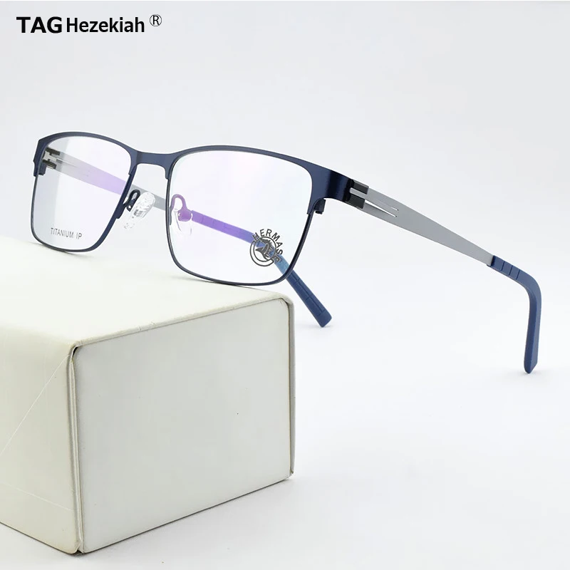 

T7120 square Titanium Glasses Frame Men Myopia Optical Prescription Eyeglasses Women Luxury Brand spectacle Vintage Eyewear nerd