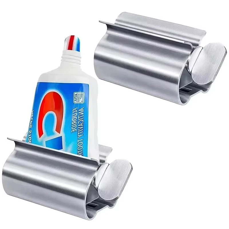 1PC household Stainless Steel Rotating Toothpaste Squeezerpresstoothpaste Holder Can Be Used For Ointment Other Accessories