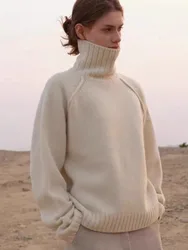 European Station turtleneck cashmere sweater women's high-grade autumn/winter pullover sweater knit base sweater