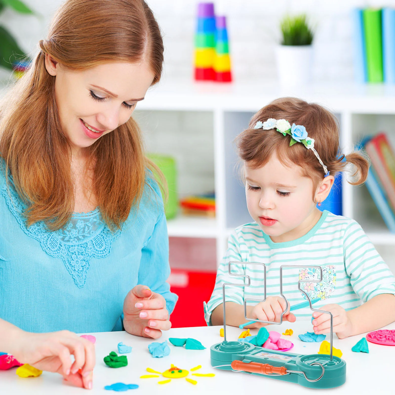 Labirinto jogo brinquedo colisão elétrica festa engraçado pai-filhos interação quebra-cabeça eletromagnético treinamento de plástico 3d brinquedo