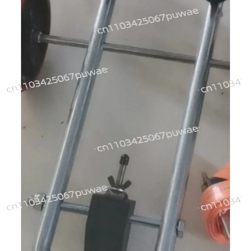 

Toilet auxiliary installation mobile positioner, quick clamping tool, folding portable labor-saving trolley